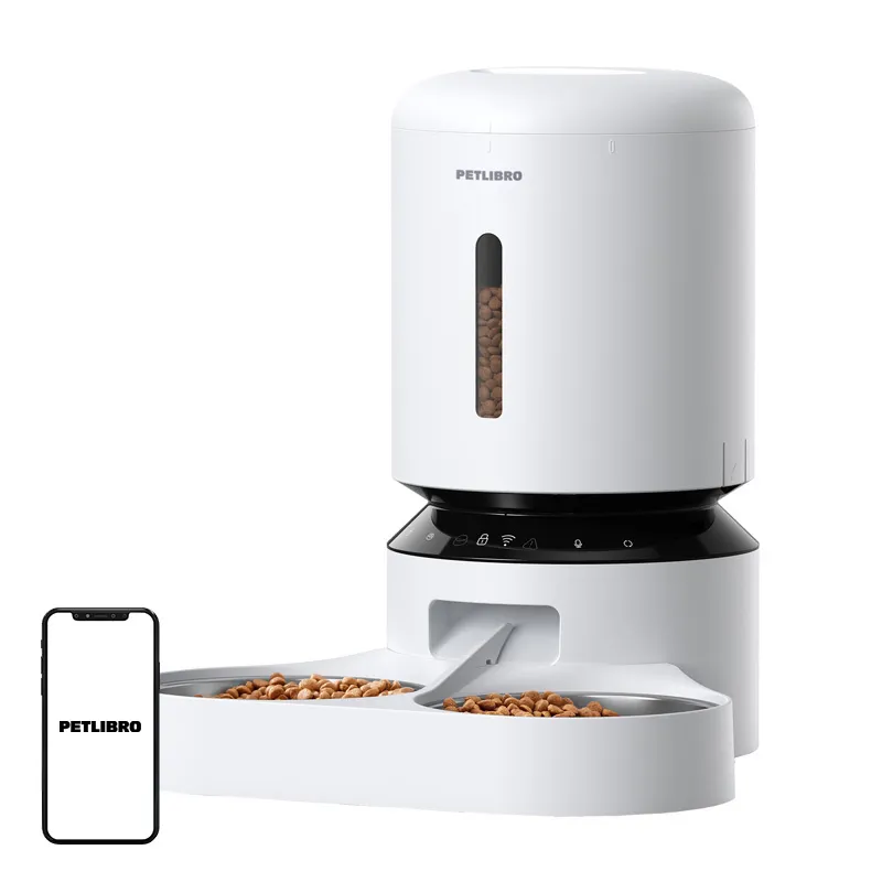 Petlibro Granary food dispenser with double bowl, Wifi, 5L(white)
